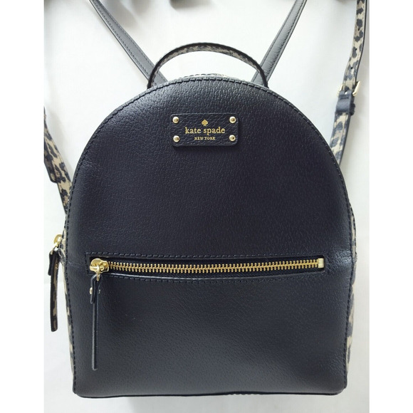 black leopard sammy grove street leather backpack SAFARI I (BLACK)-  Maurissaint Shop As versatile as its original Oh La La Dancewear The